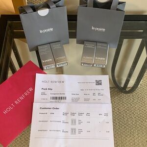 4 pcs - La Prairie Skincare Collection with Gray Gift Bags